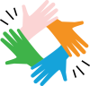 icon circle hands