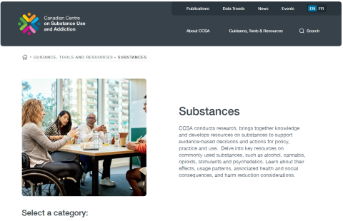 CCSA’s Substances Resource Library