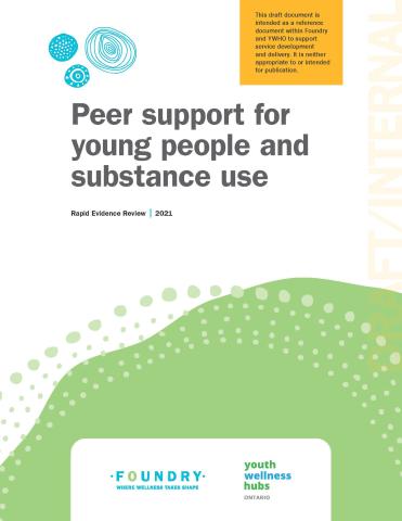 Peer support for young people and substance use
